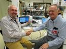 ARRL Lab Manager Ed Hare, W1RFI (left), and AREDN's Randy Smith, WU2S.